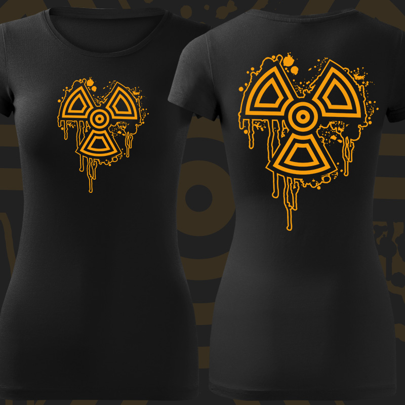 Tričko dnb, drum and bass dámské Radioactive