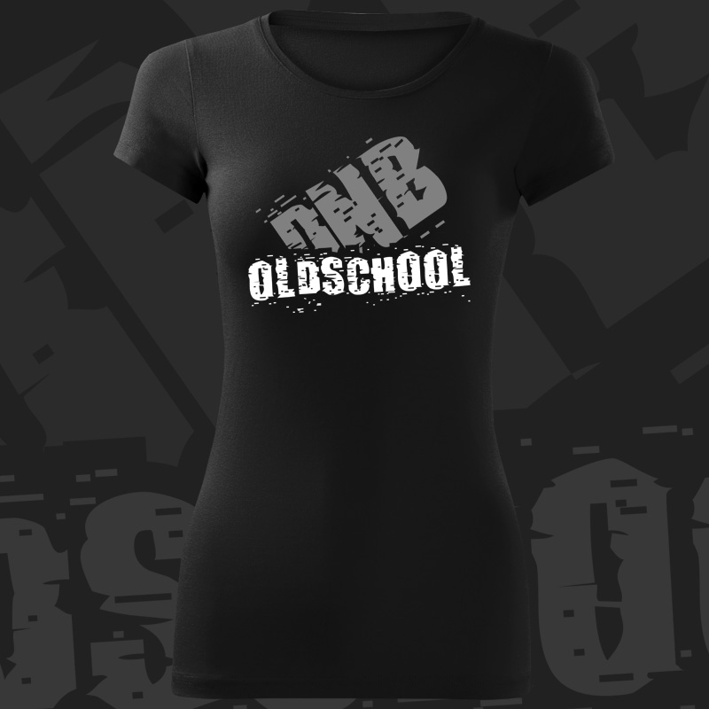 Tričko dnb, drum and bass dámské Oldschool