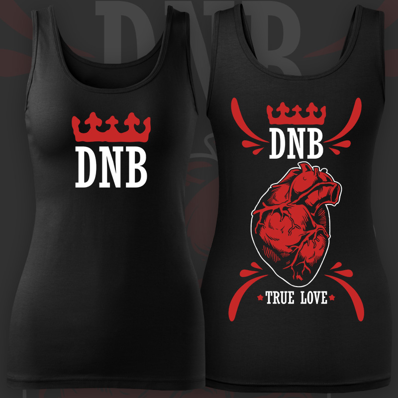 Tílko dnb, drum and bass dámské True love