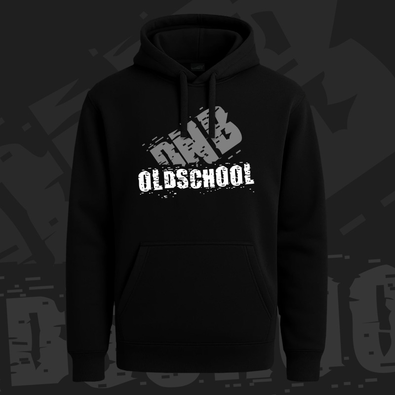 Mikina dnb, drum and bass klokanka Oldschool