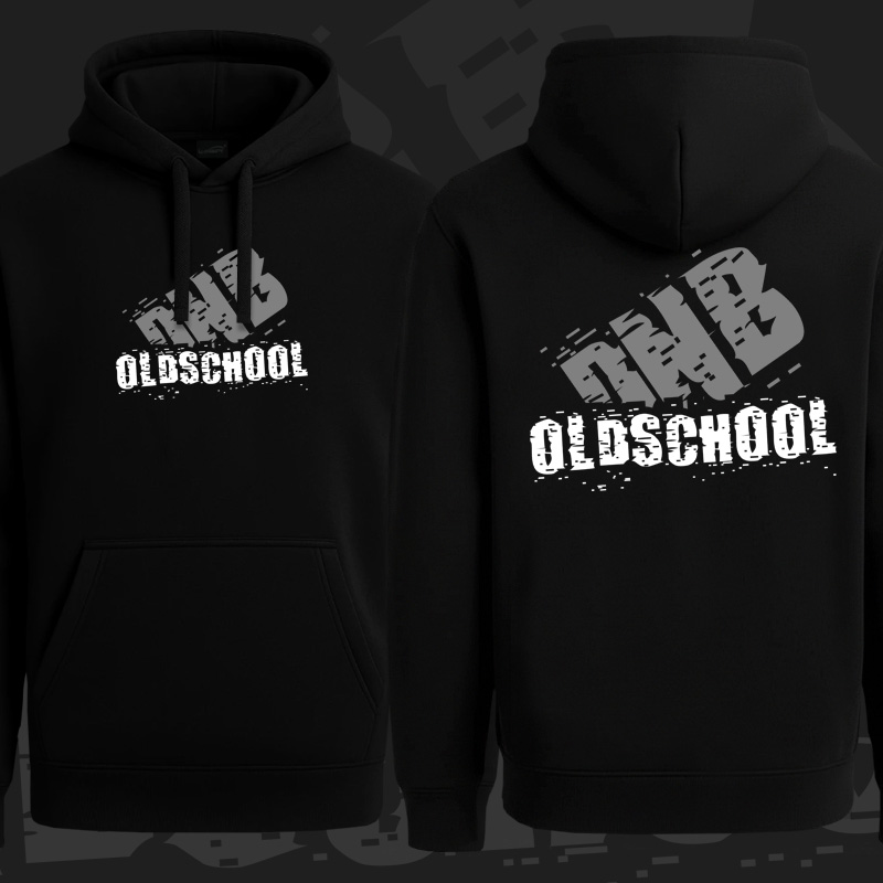 Mikina dnb, drum and bass klokanka Oldschool