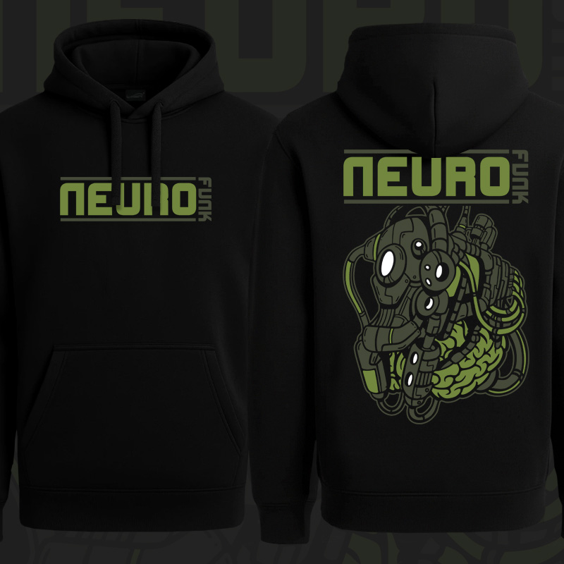 Mikina dnb, drum and bass klokanka Neurofunk