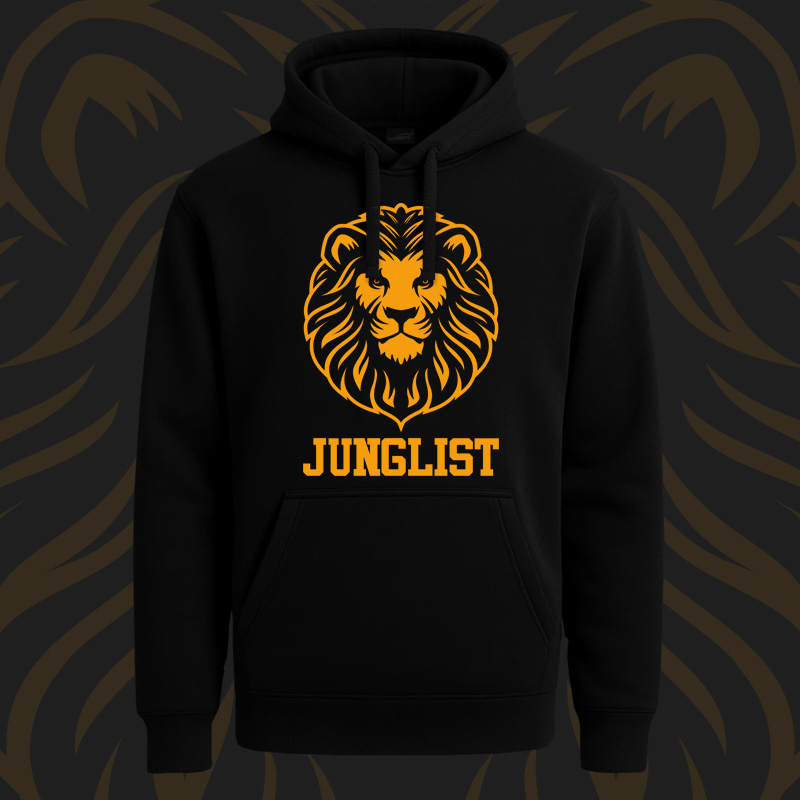 Mikina dnb, drum and bass klokanka Junglist