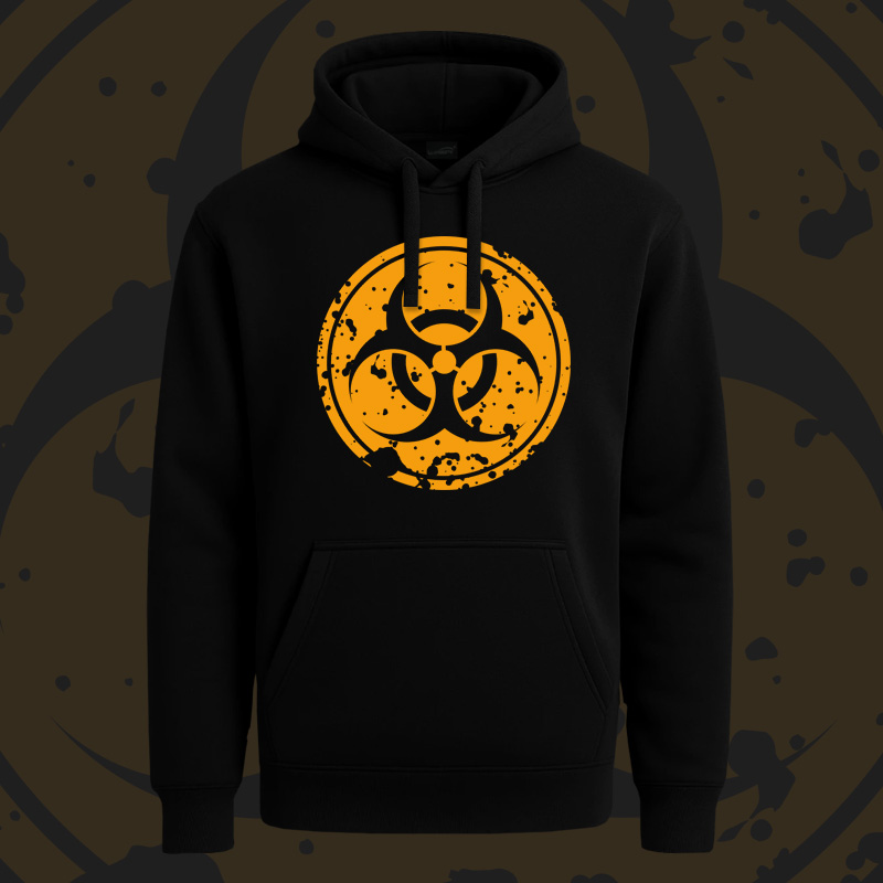 Mikina dnb, drum and bass klokanka Biohazard