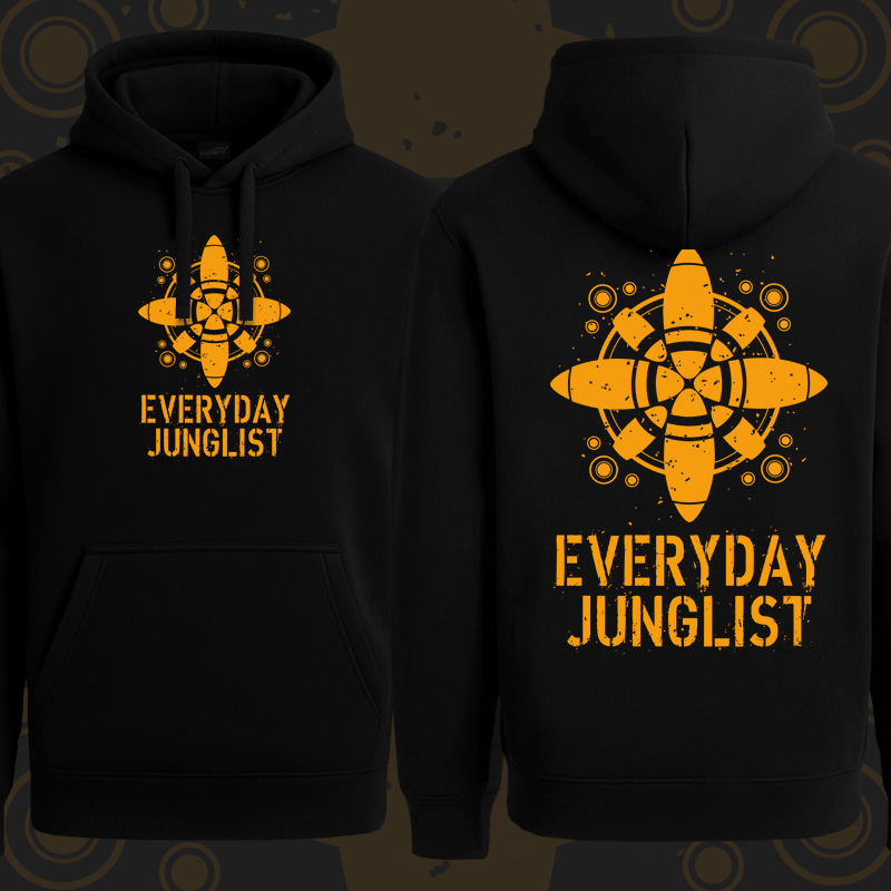 Mikina dnb, drum and bass klokanka Junglist