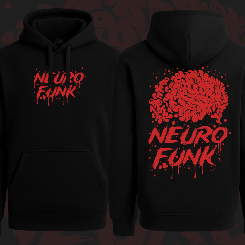 Mikina dnb, drum and bass klokanka Neurofunk