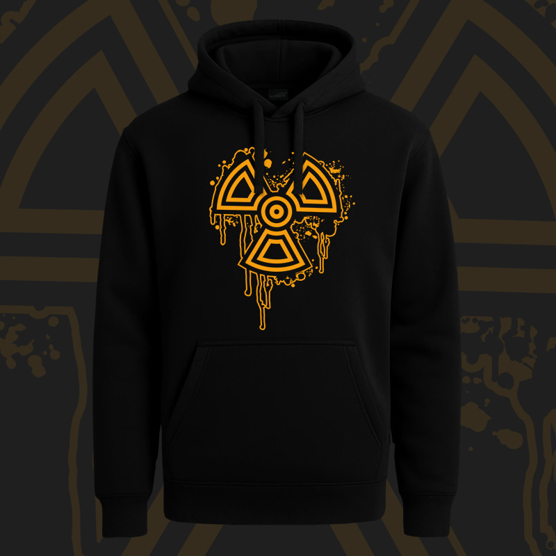 Mikina dnb, drum and bass klokanka Radioactive