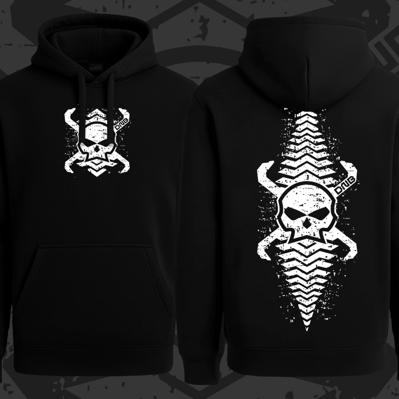 Mikina dnb, drum and bass klokanka Skull