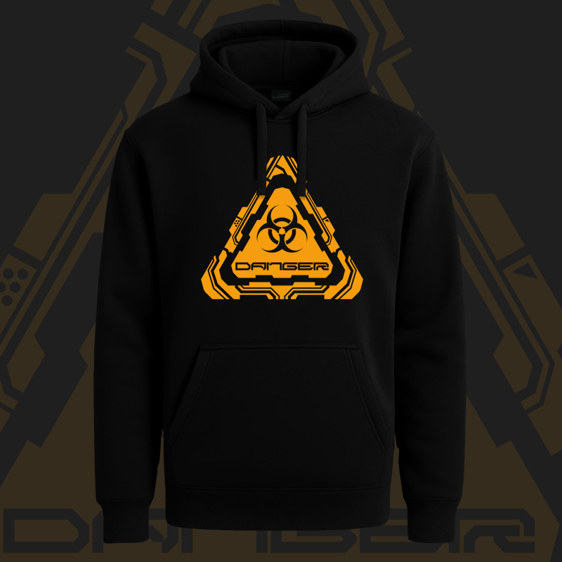 Mikina dnb, drum and bass klokanka Danger