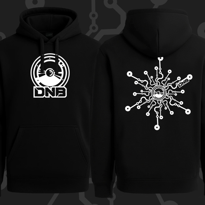 Mikina dnb, drum and bass klokanka 