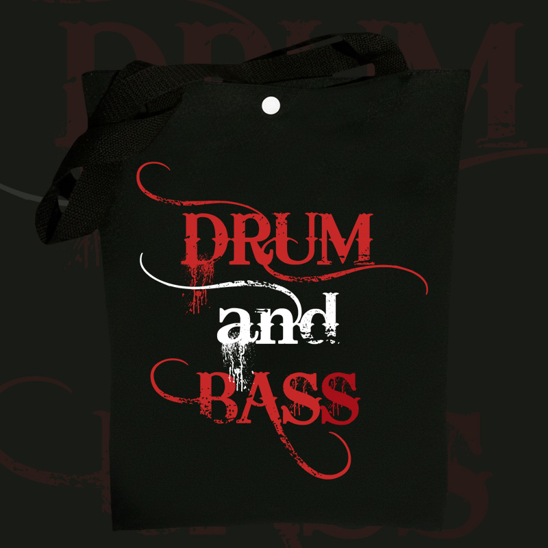 Taška přes rameno dnb, drum and bass 