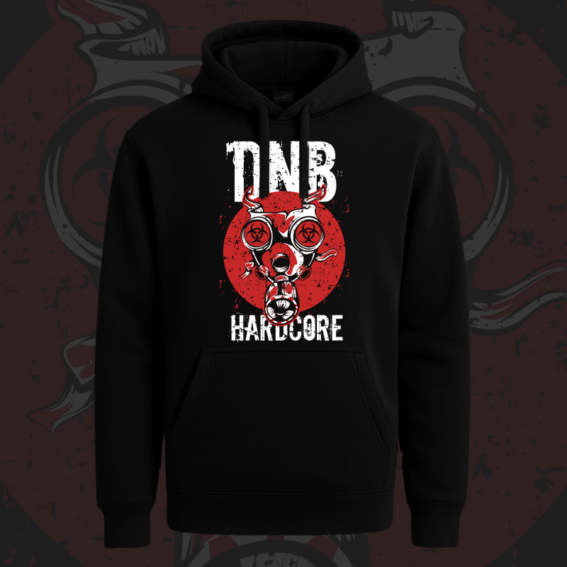 Mikina dnb, drum and bass klokanka