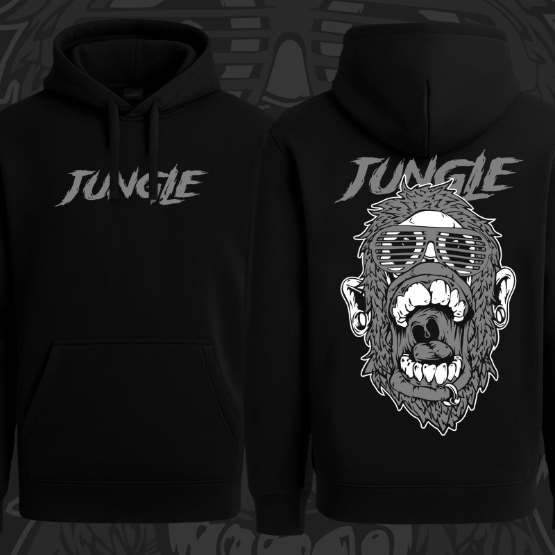 Mikina dnb, drum and bass klokanka Jungle 