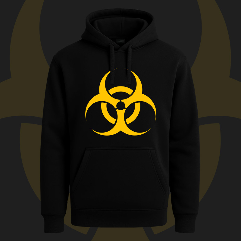 Mikina dnb, drum and bass klokanka Biohazard