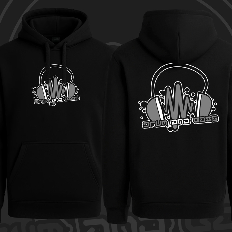 Mikina dnb, drum and bass klokanka