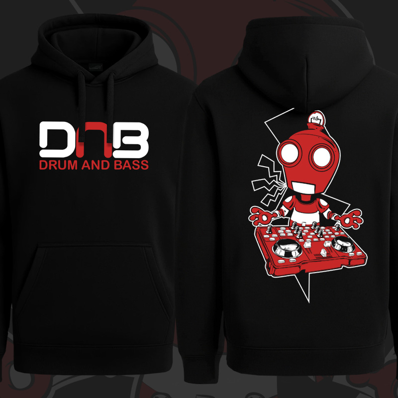 Mikina dnb, drum and bass klokanka