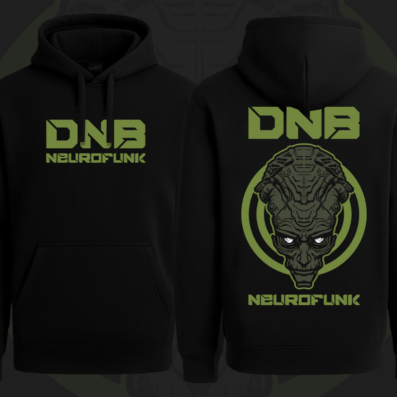 Mikina dnb, drum and bass klokanka