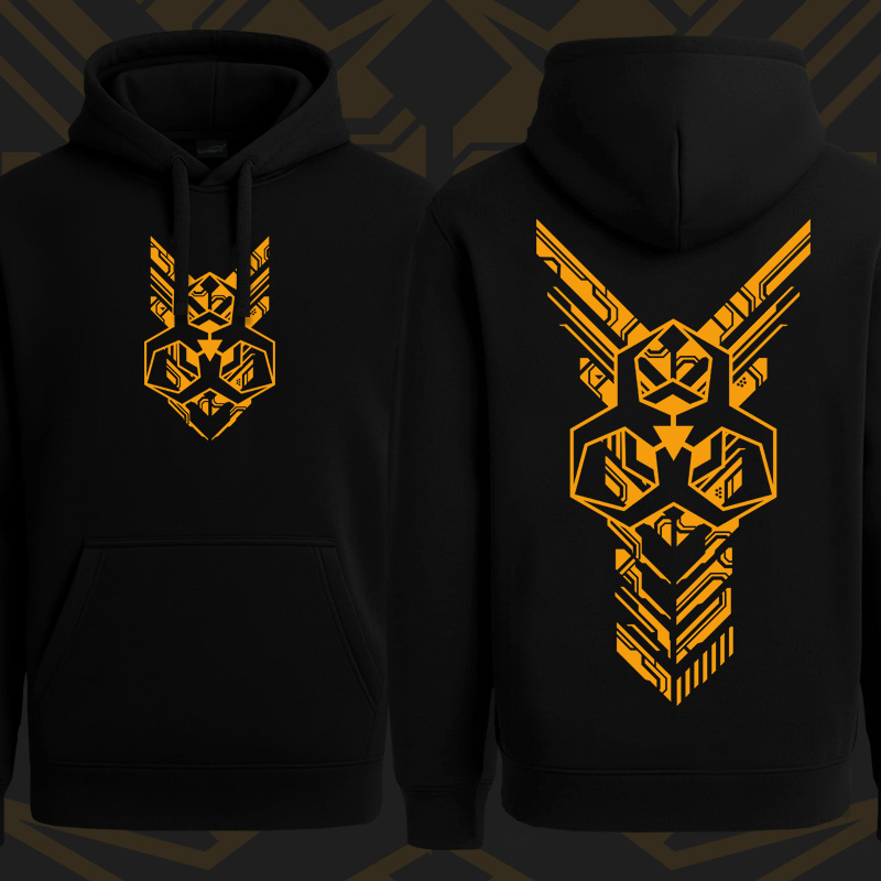 Mikina dnb, drum and bass klokanka Biohazard