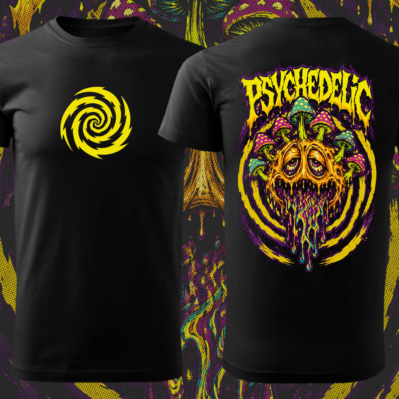 Tričko tekno pánské Psychedelic