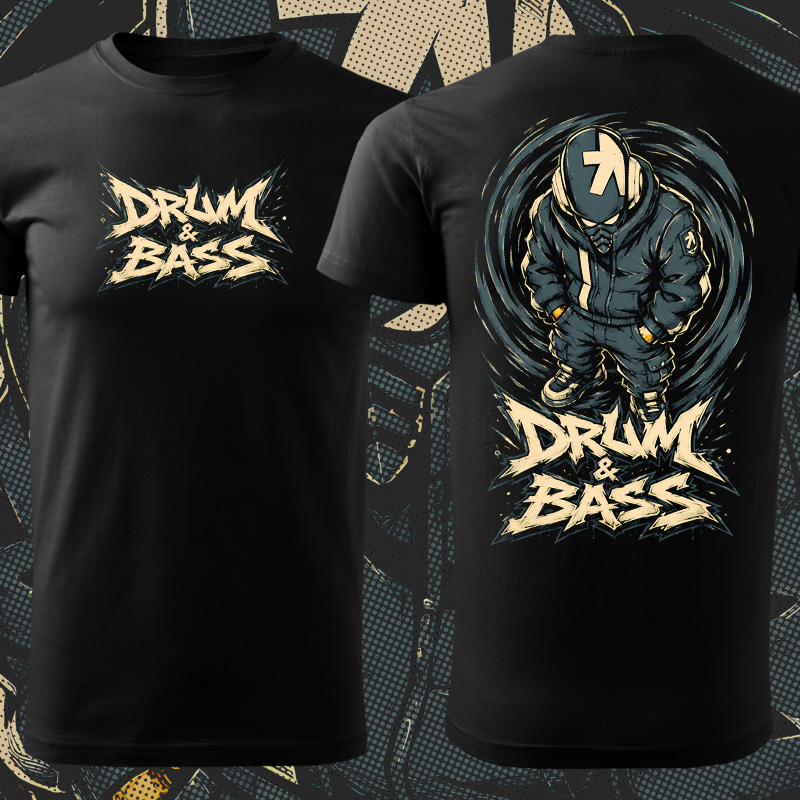 Tričko dnb, drum and bass pánské