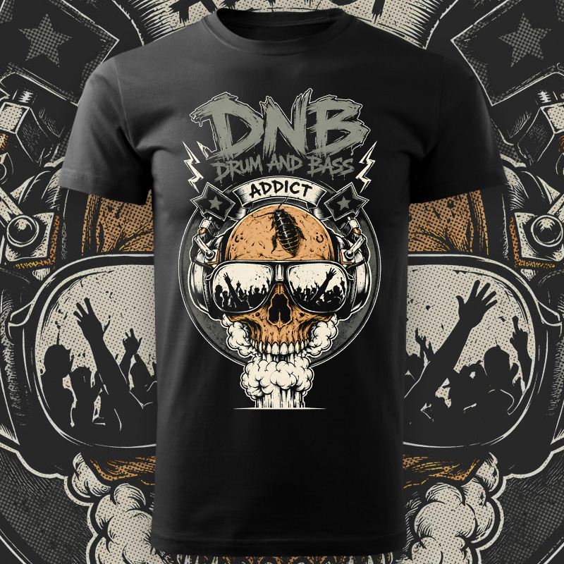 Tričko dnb, drum and bass pánské