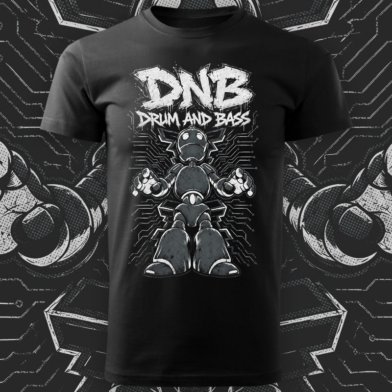 Tričko dnb, drum and bass pánské
