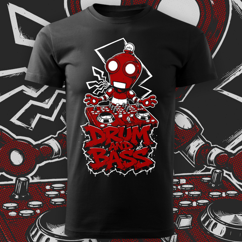 Tričko dnb, drum and bass pánské