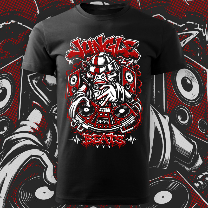Tričko dnb, drum and bass pánské
