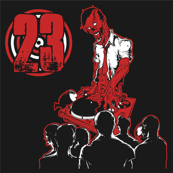 Mikina dámská tekno na zip Zombie DJ
