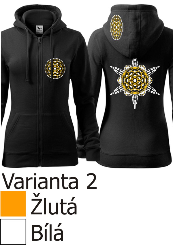 Mikina dámská tekno 300g/m na zip