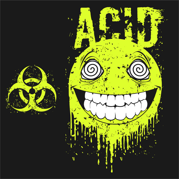 Mikina dámská tekno na zip Acid smile