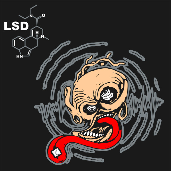 Mikina dámská tekno na zip LSD head
