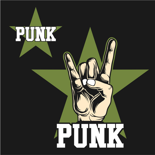 Mikina dámská punk