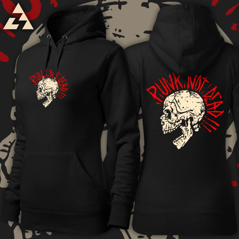 Mikina punk dámská skull 