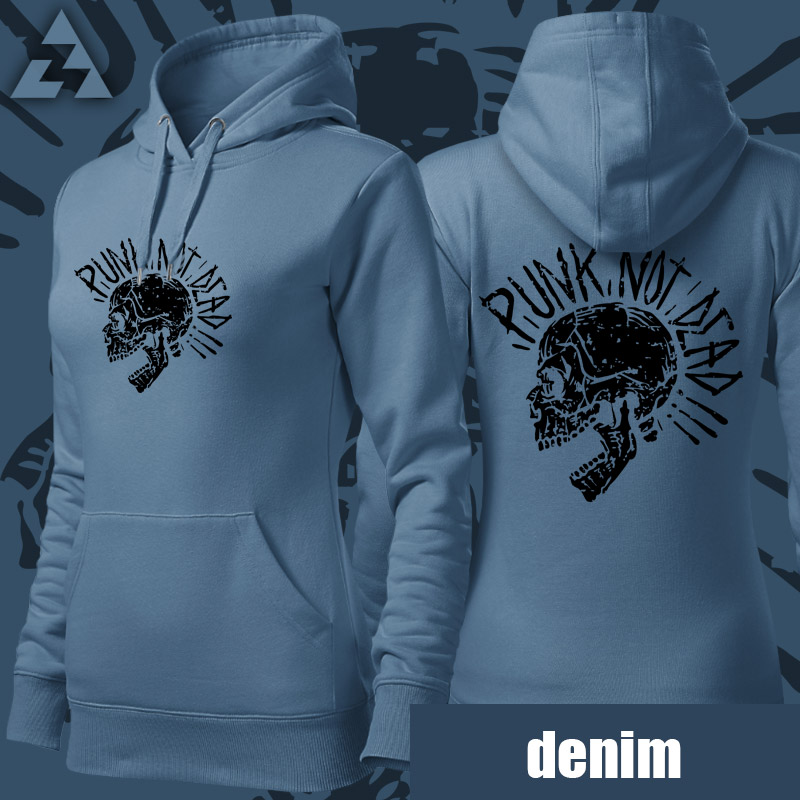 Mikina punk dámská skull 