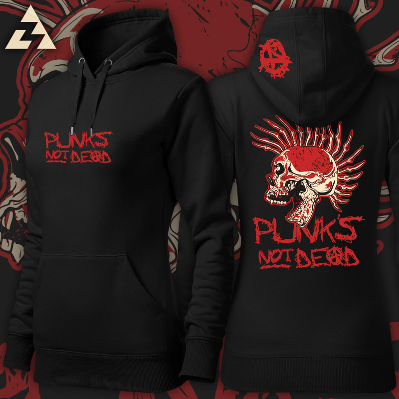 Mikina punk dámská punk´s not dead