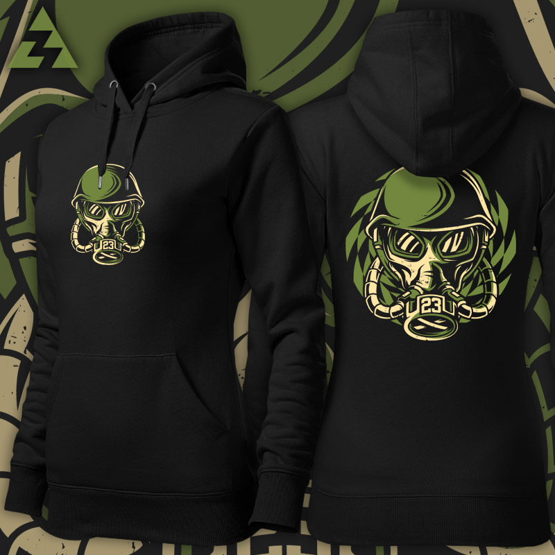 Mikina dámská tekno gasmask
