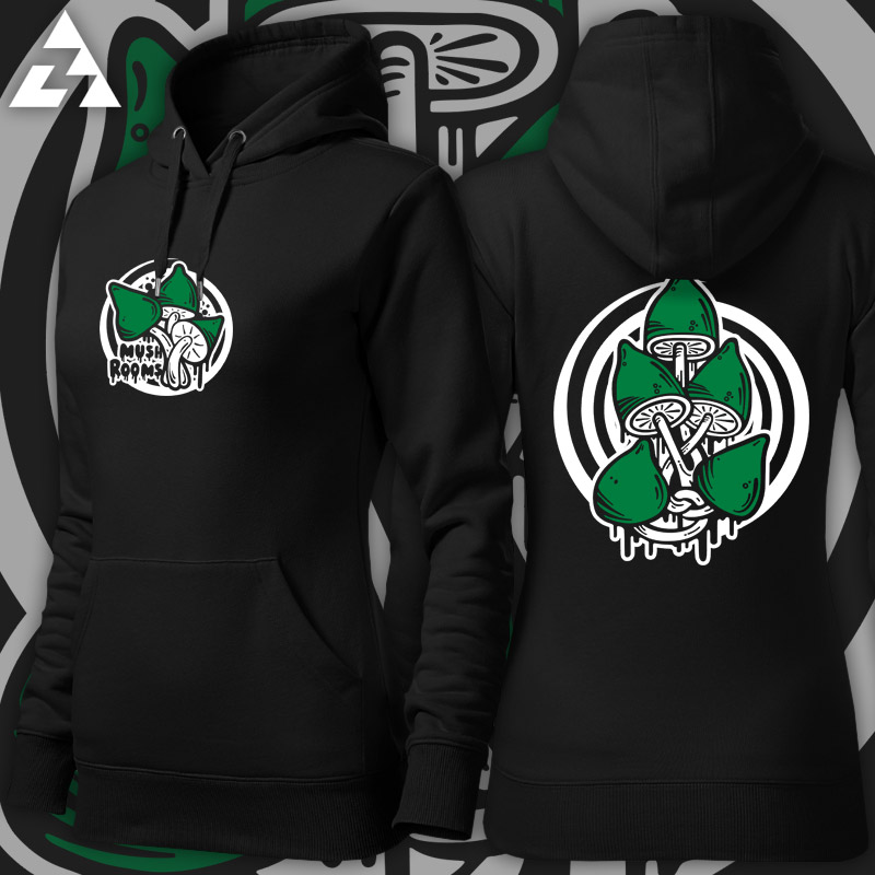 Mikina dámská tekno mushrooms