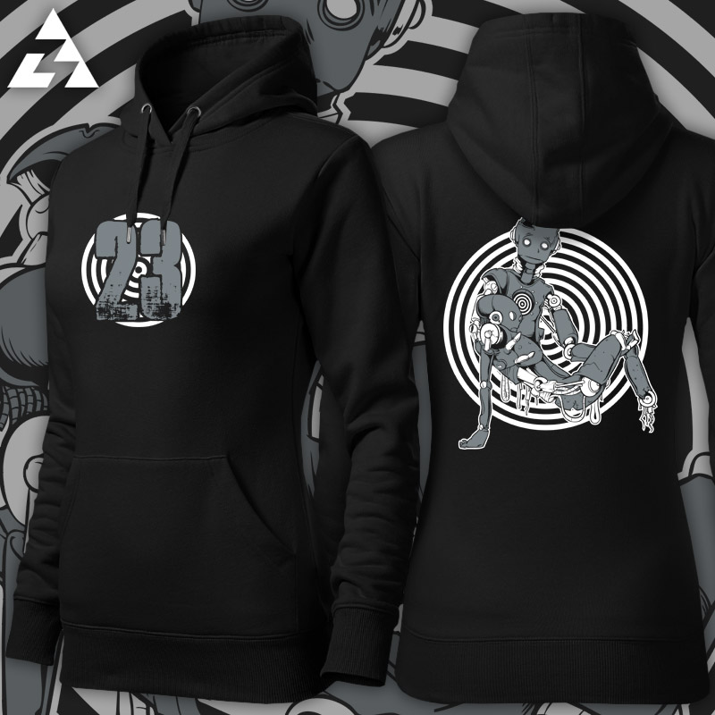 Mikina dámská tekno robotic love