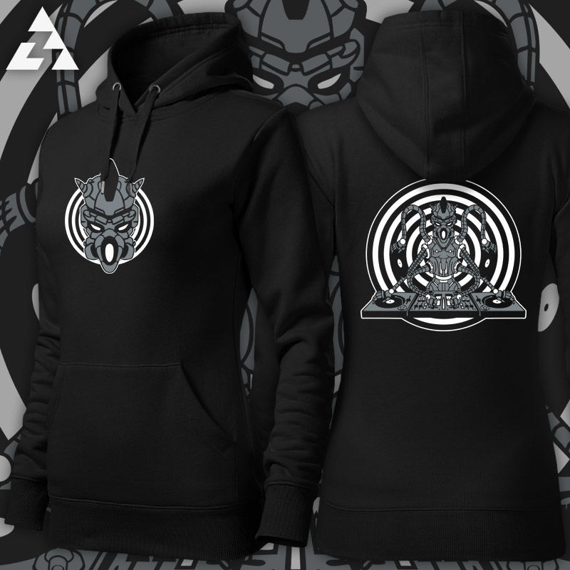 Mikina dámská tekno robo DJ