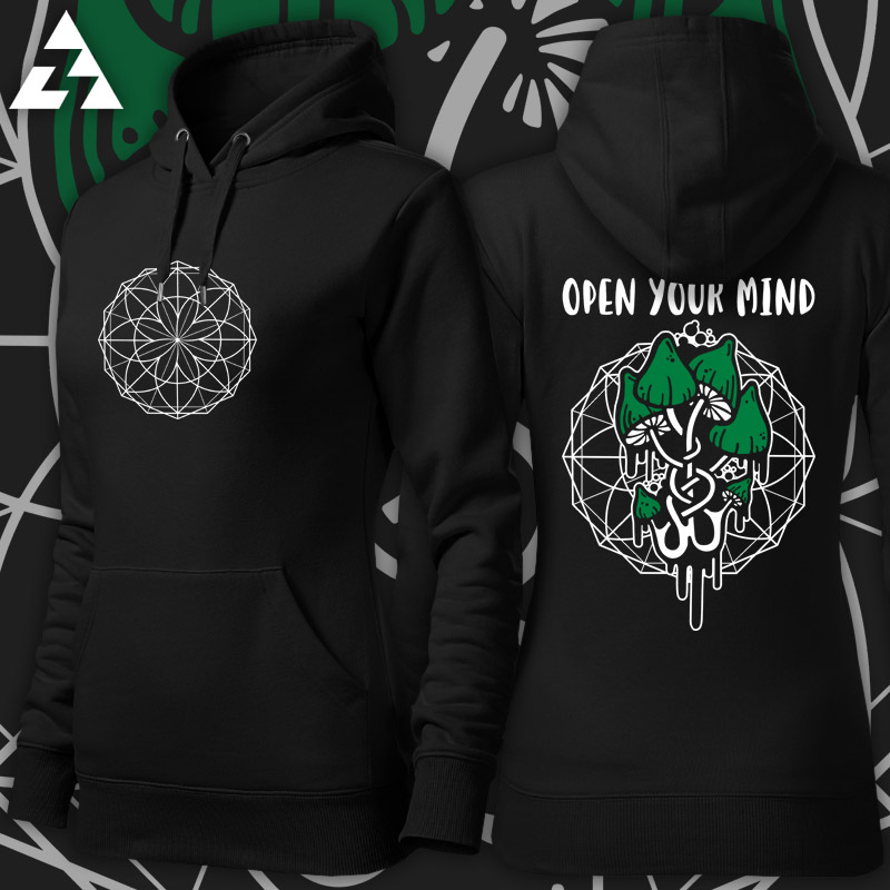 Mikina dámská tekno open your mind