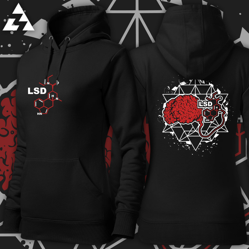 Mikina dámská tekno LSD brain