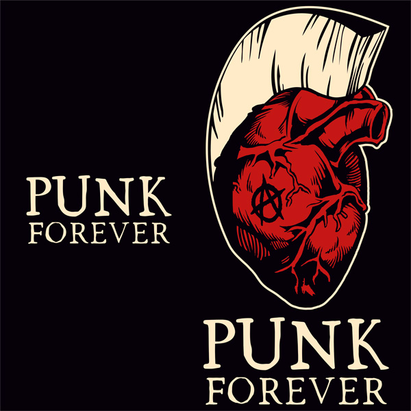 Mikina punk pánská Punk forever