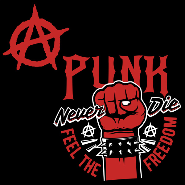 Mikina punk na zip Freedom