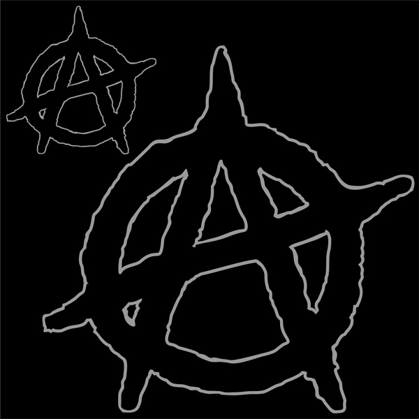 Mikina punk na zip Anarchy