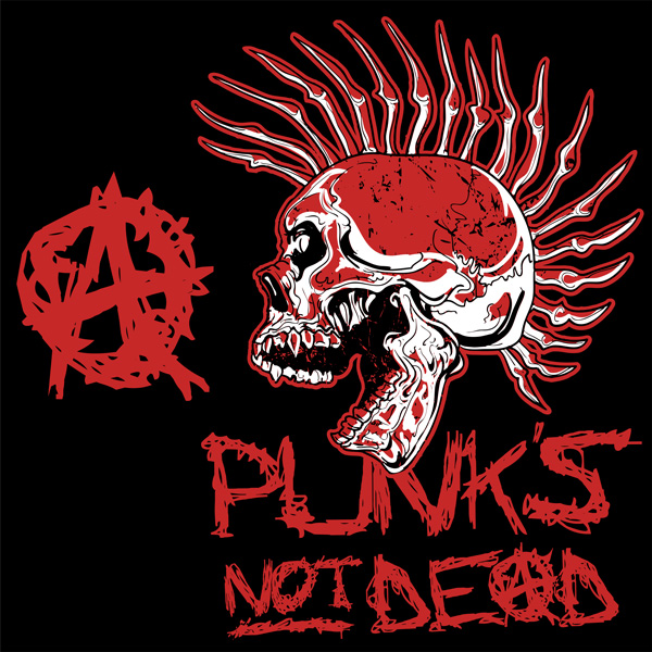 Mikina punk na zip Punk rock