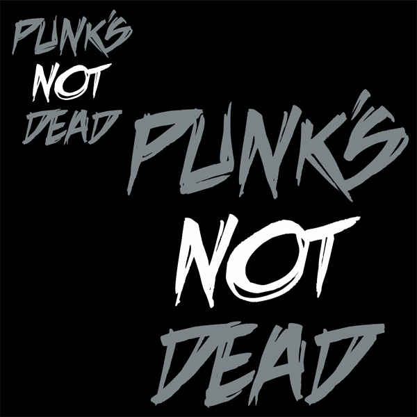 Mikina punk na zip Punk´s not dead