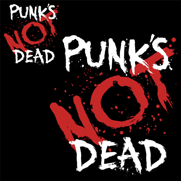 Mikina punk na zip Punk´s not dead