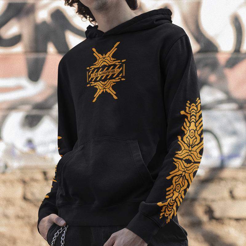 Mikina tekno pánská 23 warning