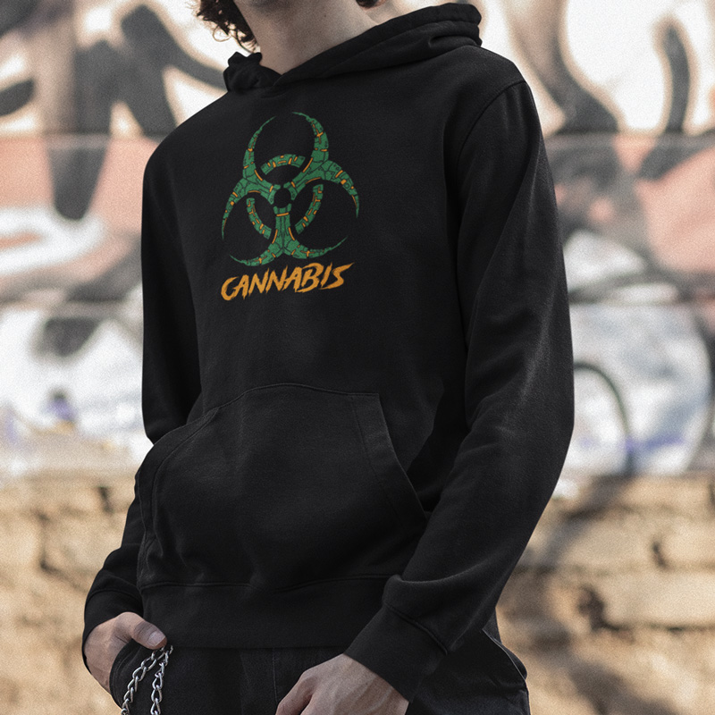 Mikina tekno pánská Cannabis